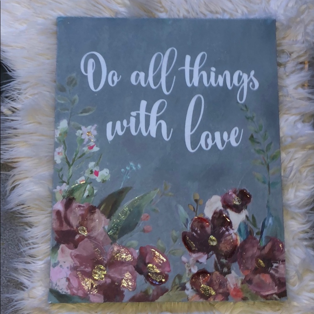 “Do All Things With Love” Hanging Wall Decor